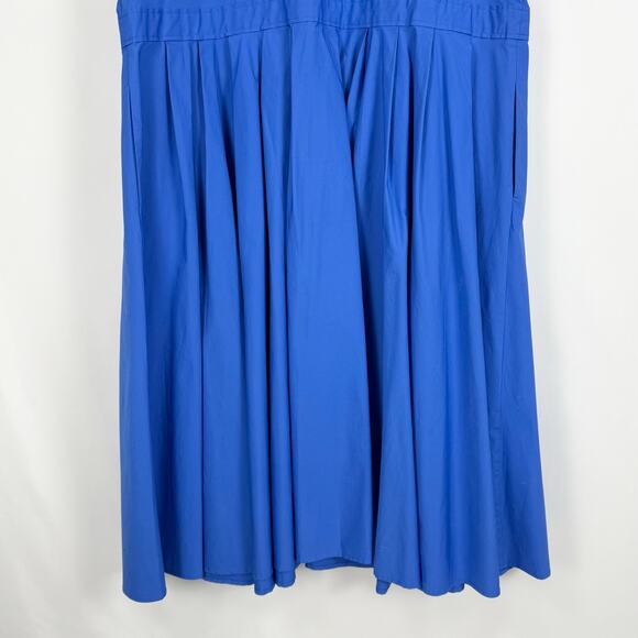 Blue Button-Up Midi Dress - Picture 9 of 15